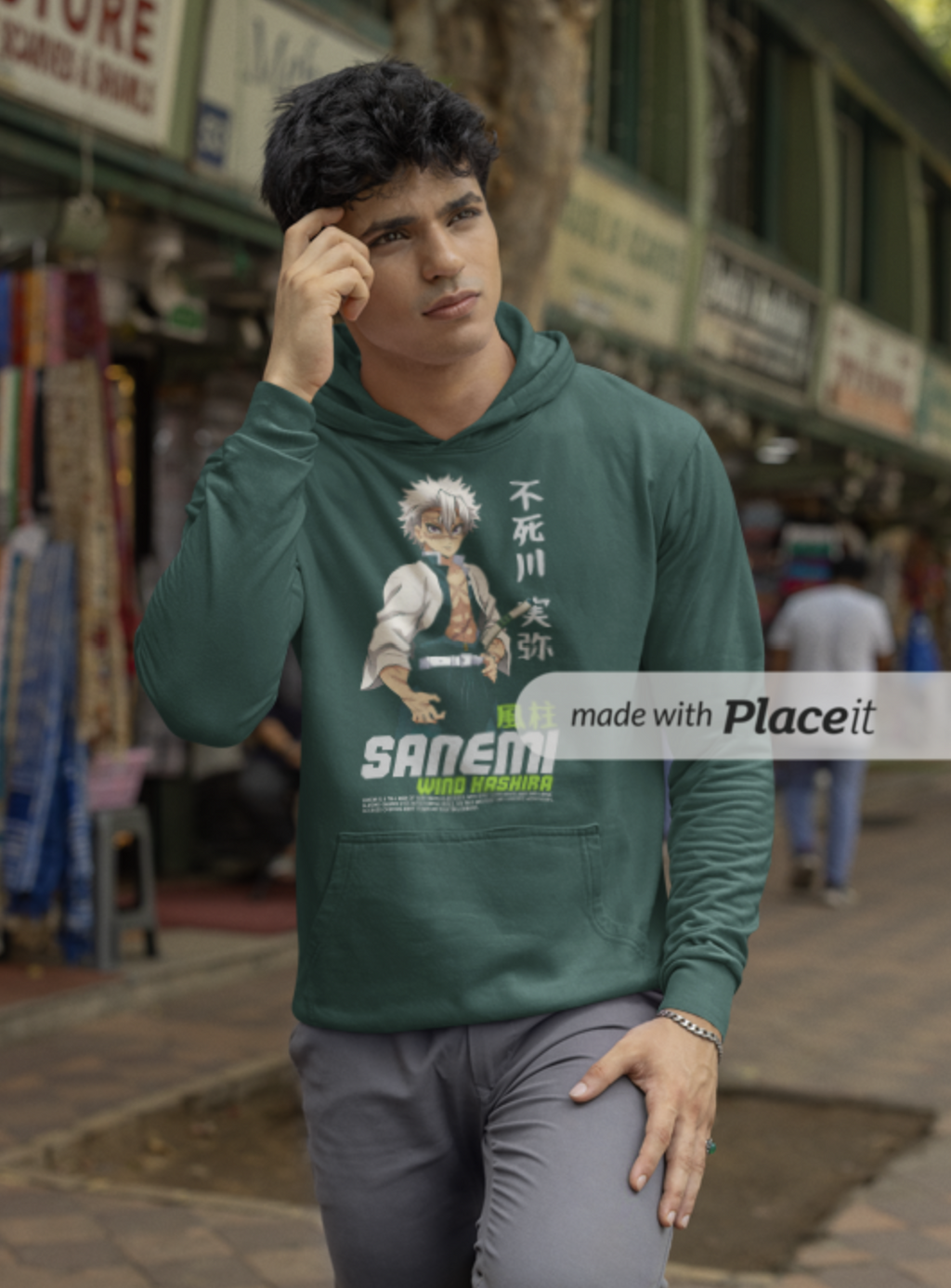 Sanemi Shinazugawa Unisex Terry Oversized Tee